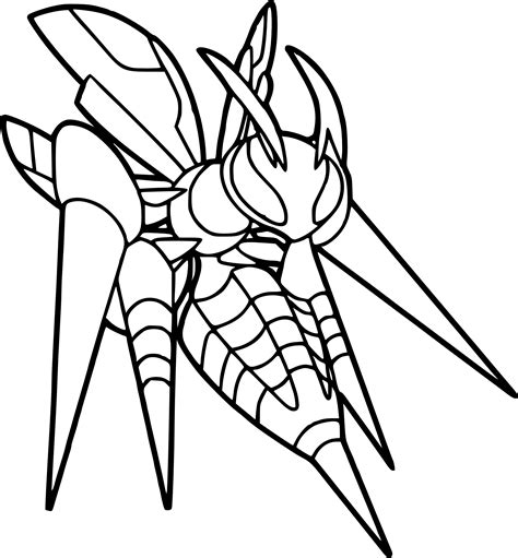 mega pokemon coloring page.